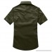Men Casual Embroidery Military Pure Color Pocket Short Sleeve T-Shirt Tops Army Green B07QDJCWLN